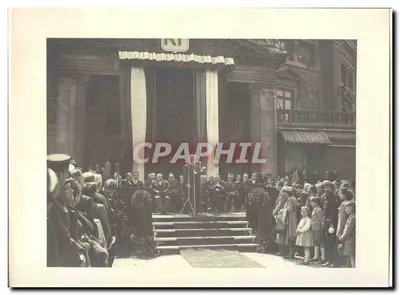 PHOTO Offizielle Reise von Herrn dem Präsidenten der Republik Amiens Abbeville 8. Mai 1948 Auriol nach Amiens Cirque