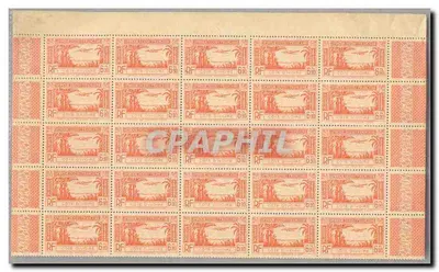 Costa do Marfim FEUILLE COMPLETA DE 100 TP Poste Aerienne 5 6f90 Bistreolive ** Excelente estado
