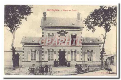 Bondaroy - Rathaus und Schule — Lib. Louis Joly, in Épinal