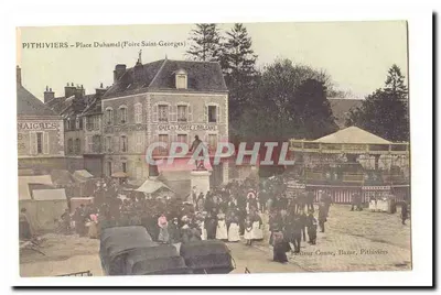 Pithiviers — Place Duhamel (Foire Saint-Georges) — Éditeur Conac, Bazar, Pithiviers
