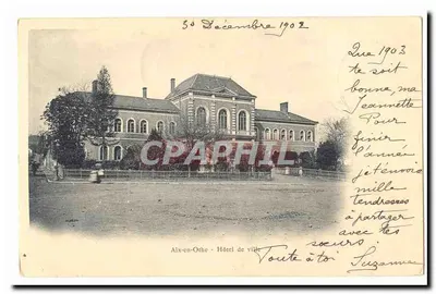 Aix-en-Othe - Palácio de cidade — vista do edifício em 1902