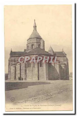 Abadia de Bénévent-l'Abbaye (Creuse) — Vista da igreja — Cliché P. Palliaster
