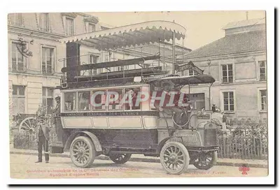 Samochód z Compagnie Générale des Omnibus — System Engona Brillé — Zbiór F. Fleury