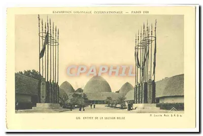 Entrée de la Section Belge — Exposition Coloniale Internationale — Paris 1931