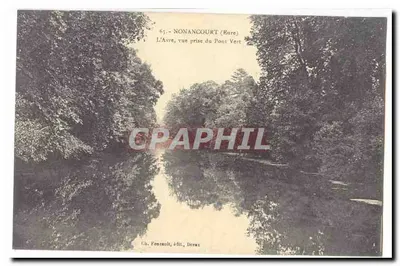 A Avre, vista tirada do Ponte Verde — Nonancourt (Eure) — F. Foncault, Dires