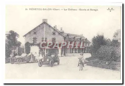 MÉNETOU-SALON (Cher) — O Castelo - Estabulo e Garagem.