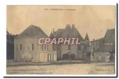 Barbezieux Bilhete postal antigo O castelo