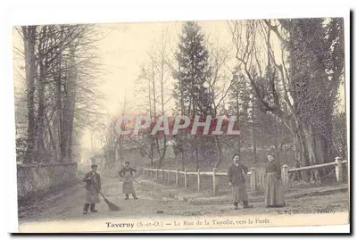 Taverny (S.-et-O.) — A Rue de la Tuyolle, em direção à Floresta — B. P. lib. édit., Taverny