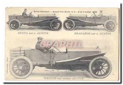 Grand Prix de l'A.C.F. à Seine-Inférieure — 6 et 7 Juillet 1908 — L'Hirondeillo - Paris