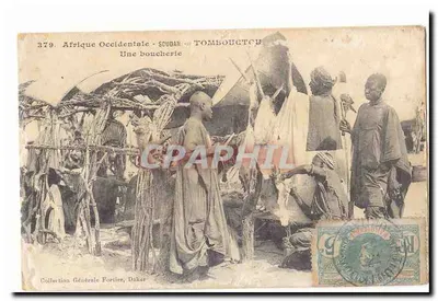 Tombouctou — Uma carnicaria — Coleção Geral Fortier, Dakar