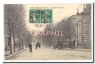Nangis (S.-et-M.) — Avenida da Estação — Coleção Pierre