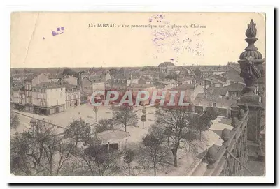 Jarnac - Vista panorâmica da praça do Castelo — editor: des Nouvelles Guitard, n° 13