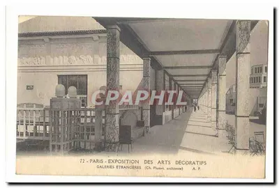Paris - Exposition des Arts Décoratifs - Galeries Étrangères (Ch. Plumer, architecte)