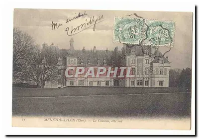 MÉNETOU-SALON (Cher) — O Castelo, lado sul