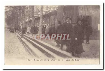 Foire de Lyon - Mars 1916 - Quai de Retz — S. Barpès, édit. — Lyon