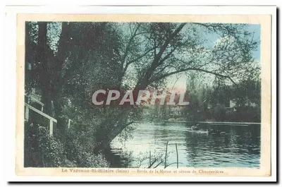 La Varenne-St-Hilaire (Seine) — Orilla de la Marne y colina de Chennevières