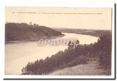 A Vilaine acima do ponte em La Roche-Bernard — carta postal n°465