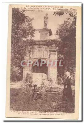 A Bretanha pitoresca — A Estátua chamada Vênus em Quinipily (Arredores de BAUD) — A.W. 8580
