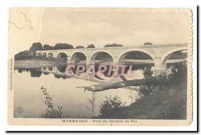 Marmande — Pont du Chemin de Fer — éditeur Magnanis Aléno, Marmande
