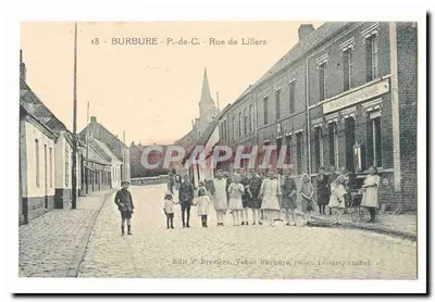 Burbure - Rue de Lillers — editor V. Brévôre, Tassart, Auchel
