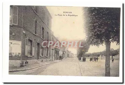 Persan — A Praça da República — editor Chellé & Cie, número de série não visível