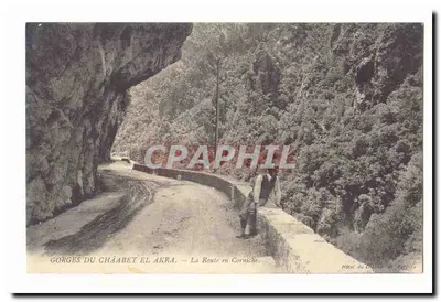 Gorges do Châabet El Akra — A Estrada na Corniche — Hotel do Châabet, Kébessa