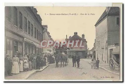 Bray-sur-Seine (S.-et-M.) — Rue de la Paix — B. F., Paris