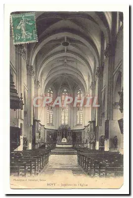 Novy — Interior da Igreja — Phototypies J. Bénaïmne, Reims