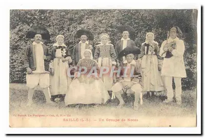 Saille (L.-I.) — Um Grupo de Casamento — O. Podard, La Pouliguen, Coll. G.P. — 354