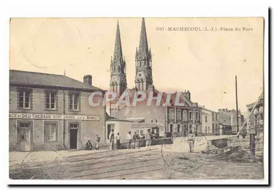 Machecoul (L.I.) - Praça do Porto — editor Christine Vassal (nº 2507)