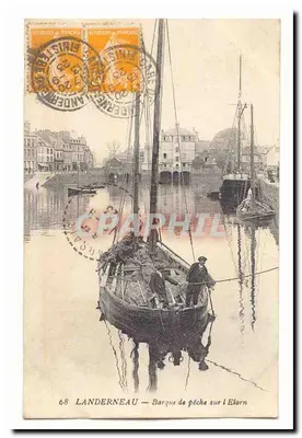 Landerneau — Barque de pêche sur l'Elorn — Graphil