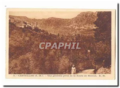 Castellar (A.-M.) — Vue générale prise de la Route de Menton — R. M.