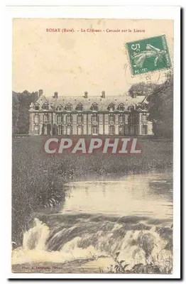 Rosay (Eure) - O Castelo - Cachoeira na Lieure — Fot. A. Laverne, Verneuil