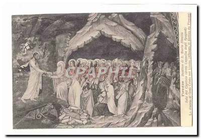 A descida de Cristo ao túmulo — Basílica de S. Maria Novella — fresco de Limbo (Florencio Spagnoli)