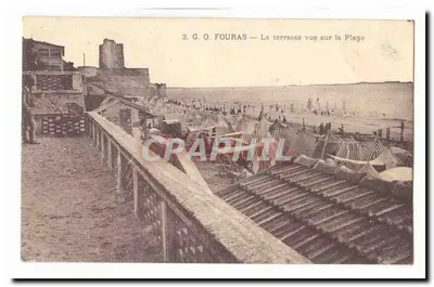 Fouras — A plataforma vista sobre a Praia — 3. G. O. FOURAS