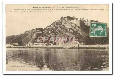 Vale da Meuse — GIVET — O Forte de Charlemont — J. Winling, editor, Charleville