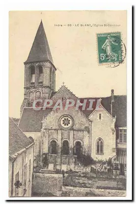 Le Blanc, a Igreja de Saint-Genitour — Indre — 86 — editor não visível
