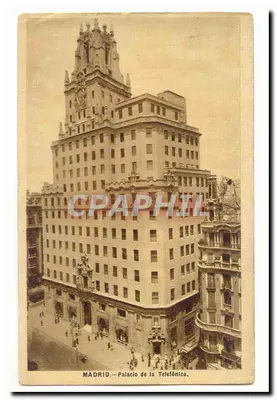 Madrid — Palácio da Telefónica — editor não indicado, número de série não visível