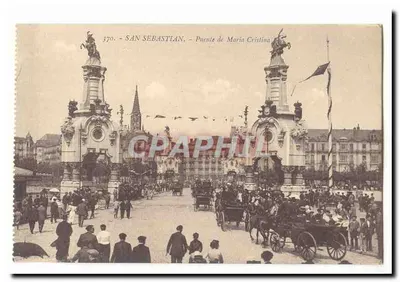 San Sebastián - María Cristina Köprüsü — Yayımcı bilinmiyor, seri numarası 370