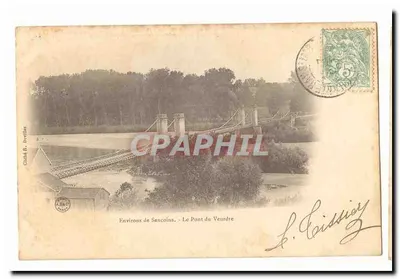 Environs de Sancoins — Le Pont du Veurdre — Cliché R. Devillies