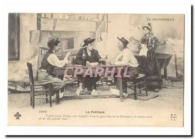 Die Politik — Dorfszene — LE BOURBONNAIS n°3069