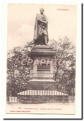 Decazeville - Estátua do Duque Decazes — L'Auverton