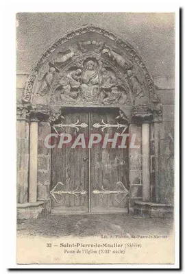 Porta da Igreja — Saint-Pierre-le-Moutier (Nièvre) — Lib. A. Flandin