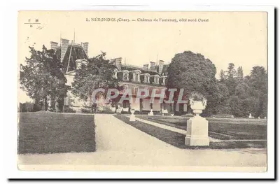 Nérondes (Cher) — Castelo de Fontenay, lado noroeste