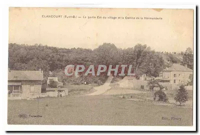 Elancourt (S.-et-O.) — A parte Leste do vilarejo e a Colina da Hermanderie — Editor: Van Fleury
