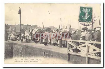 Les Sables d'Olonne — Aguardando os barcos de sardinhas — LL.