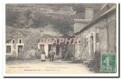 Castelo do Leir — Casa integrada na rocha — Fototipia J. Houveret La Manne