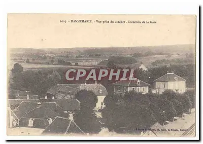 Dannemarie - Vista tirada do campanário - Direção da Estação