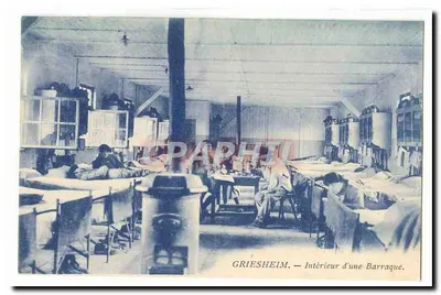 Griesheim — Interno di una Baracca.