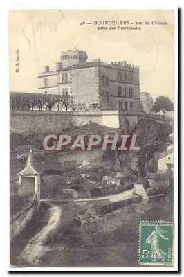 Bourdeilles - Vista do Castelo tirada das Promenades — Cl. R. Lacroix, n°46